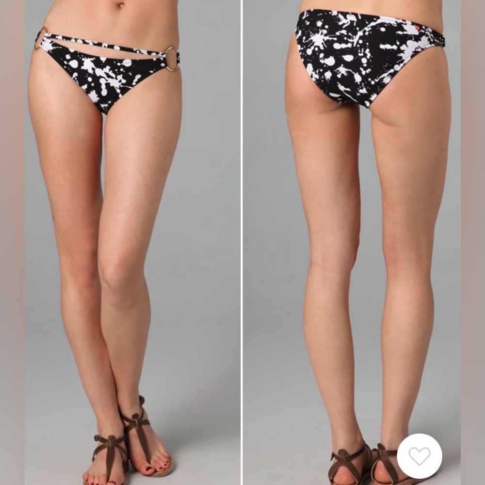 RED CARTER | Jackson Pollock black & white Bikini bottom